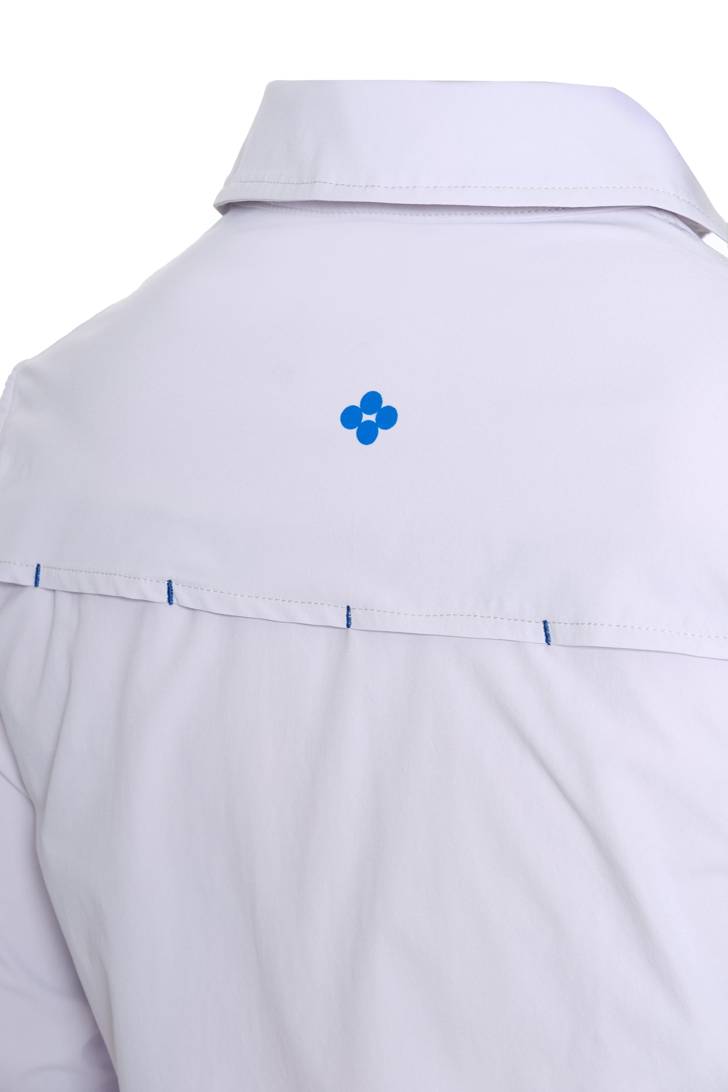 Cloud/Blue Button Down Back