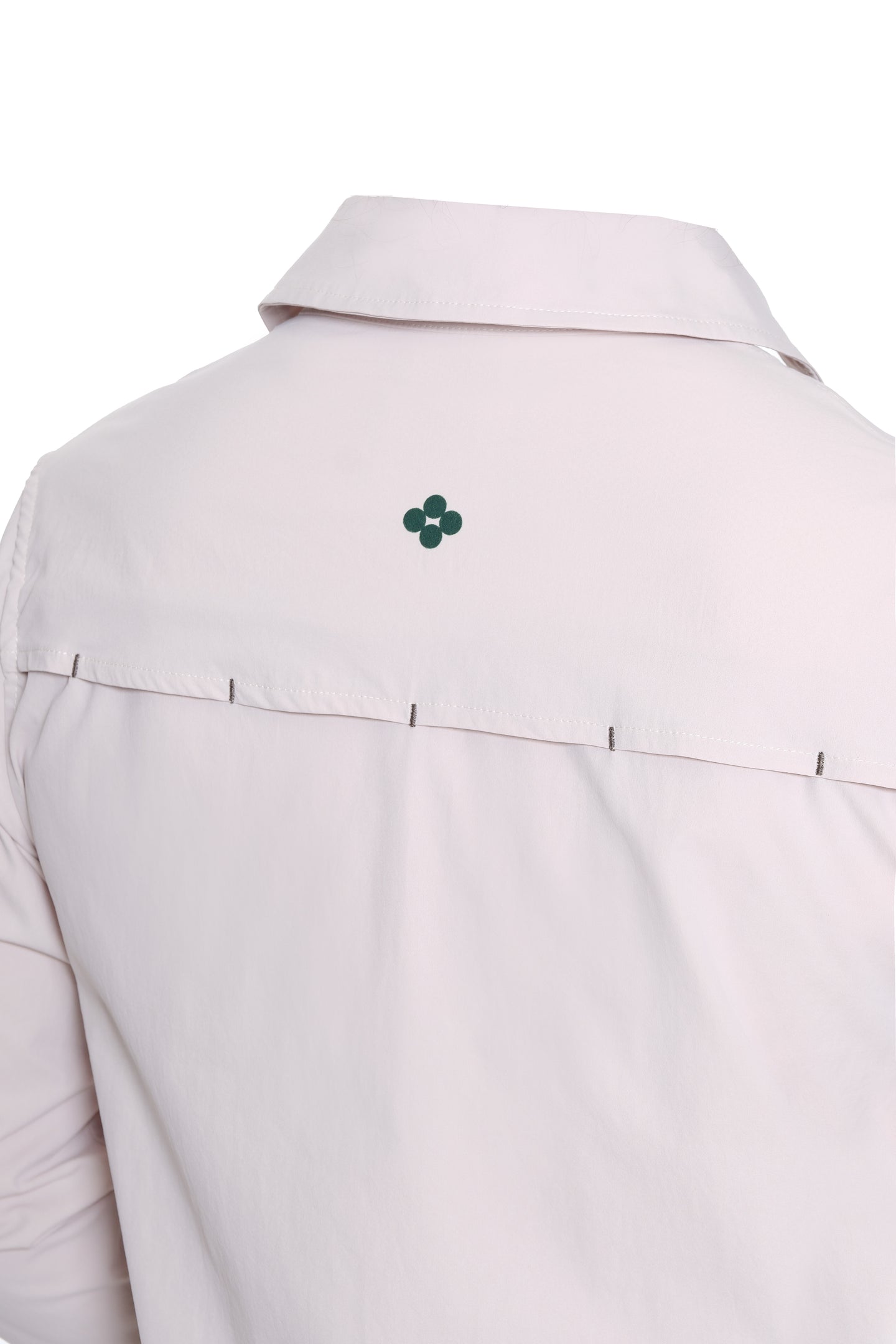 Sand/Green Button Down Back