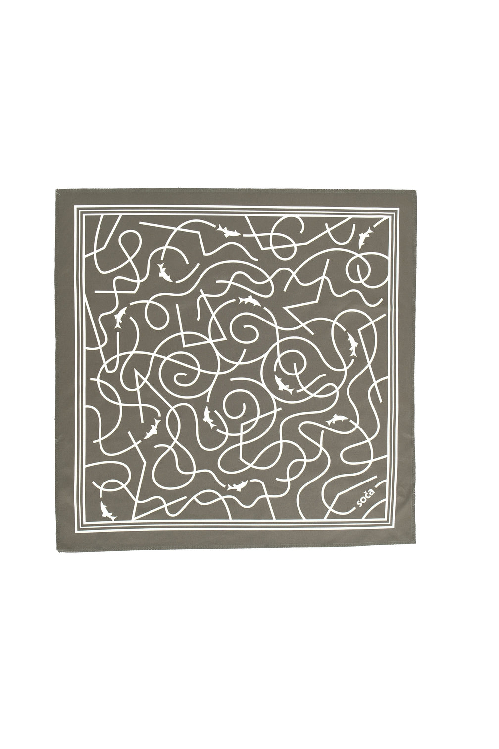 Olive Green Swirl Bandada